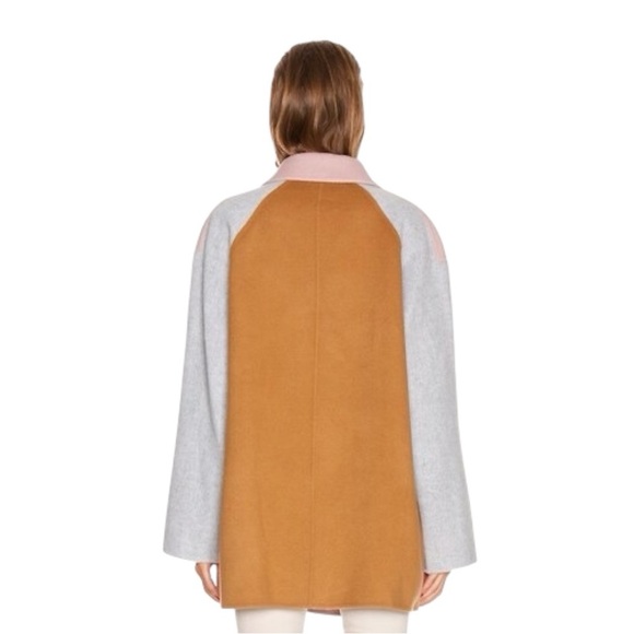 ACNE STUDIOS Odine Double Breasted Wool Coat in Powder Pink Melange Sz 36/Small - Picture 3 of 8